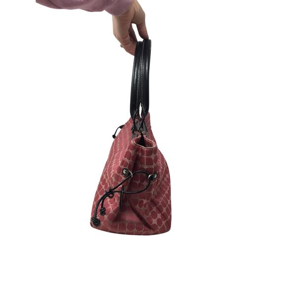 Kate Spade New York Medium Pink Canvas & Leather Satchel Shoulder Bag - Picture 8 of 16